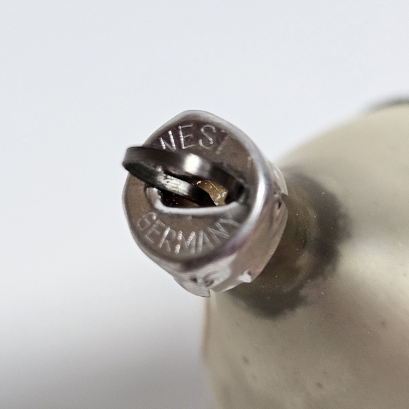 VINTAGE West Germany Mercury Glass Poinsettia Flower Ornament MCM - Picture 5 of 5